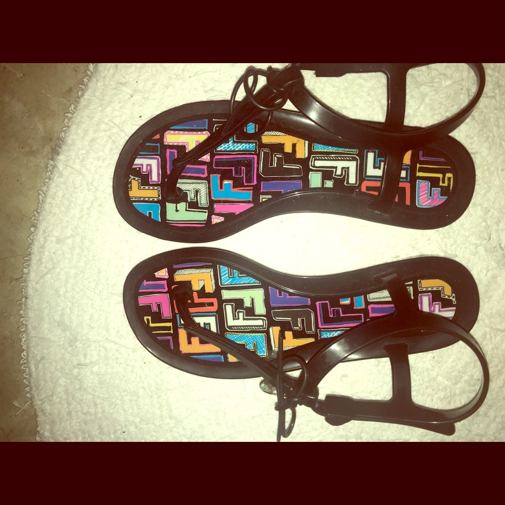 Fendi Jelly thong sandals